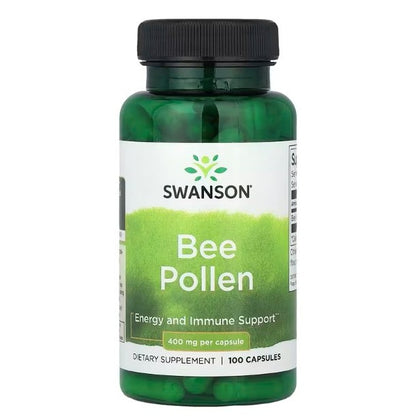 HealthilyYou | Swanson, Bee Pollen, 400 mg, Capsules Energy and Immune Support