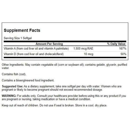 HealthilyYou |  Swanson, Vitamins A and D, 250 Softgels, Helps Maintain Eyes & Immune Health
