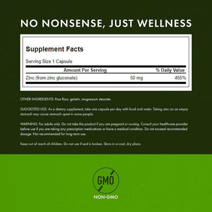 HealthilyYou | Swanson, Zinc Gluconate, 30 mg, Tablets, 50 mg, 250 Capsules, Immune Health