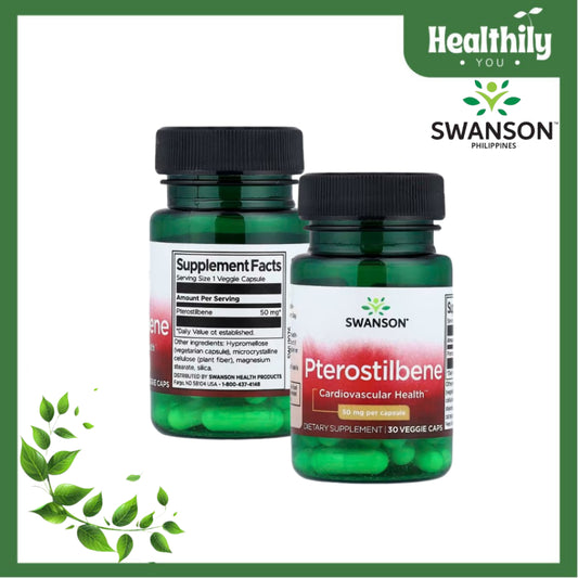 HealthilyYou | Swanson, Pterostilbene, 50 mg , 30 Veggie Caps Cardiovascular Health