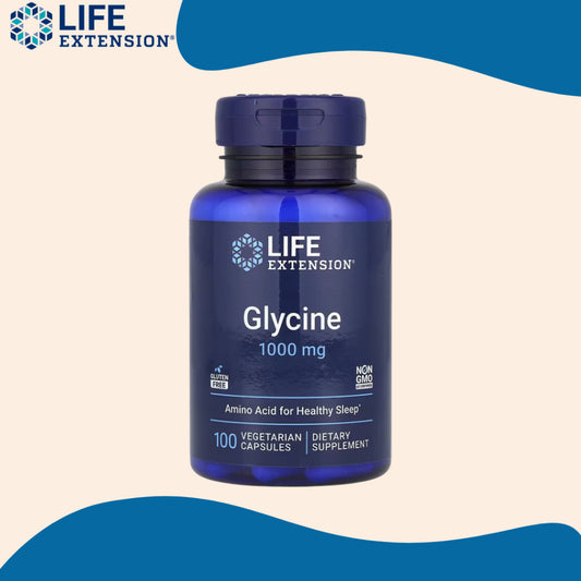 Life Extension, Glycine ( Sleep Quality, Collagen Production, Detoxification & Antioxidant Defense )