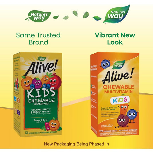 LittleSunshine | Nature's Way, Alive! Kids, Chewable Multivitamin, Supports Bone Eye & Immune Health