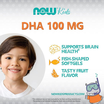 USA Supplements | NOW Foods, Kid's DHA Fish Oil Chewables ( Brain & Cognitive Support )
