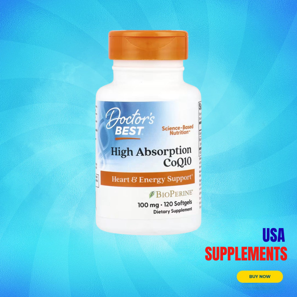 USA Supplements | Doctor's Best, High Absorption CoQ10, Softgels ( Heart Health Support )