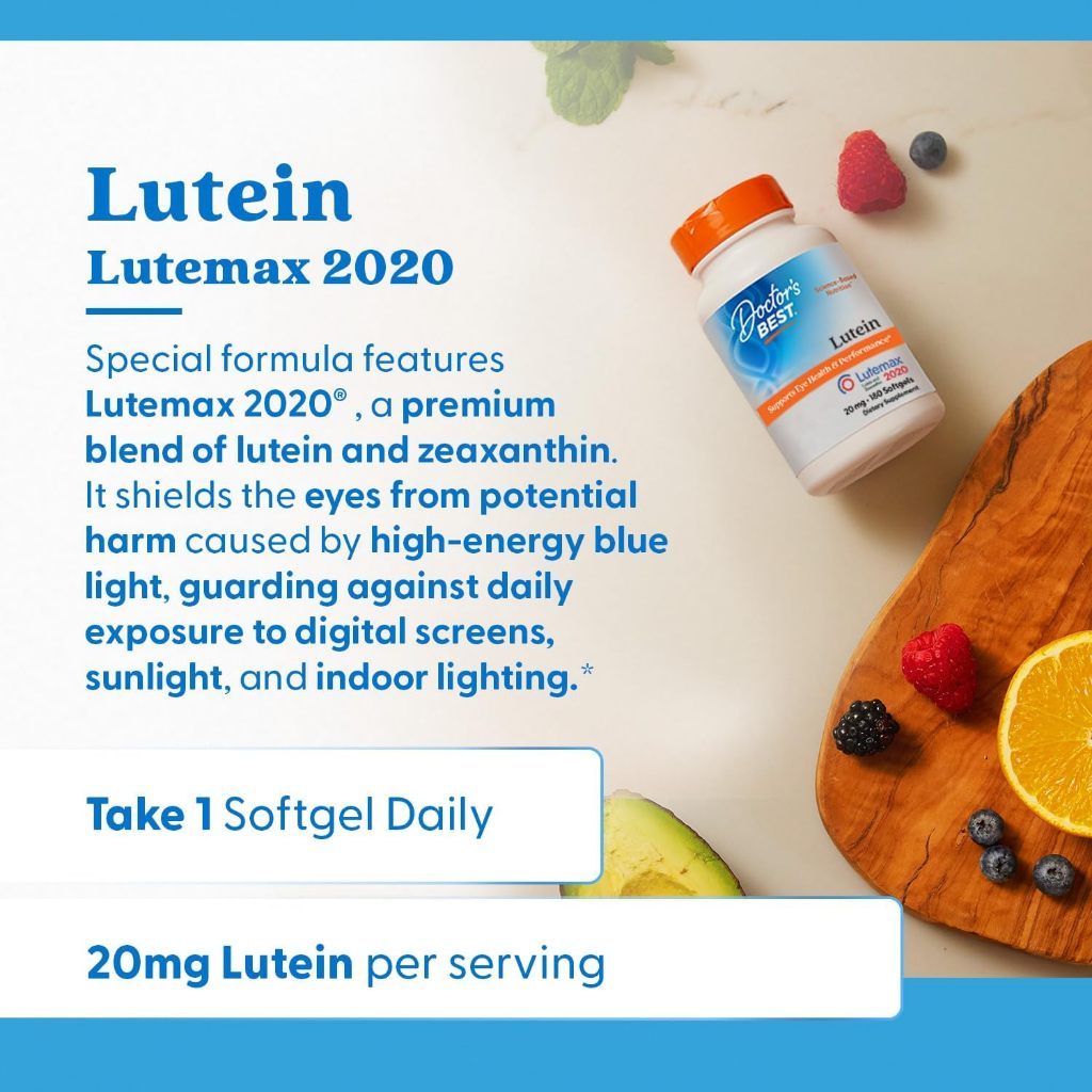 USA Supplements | Doctor's Best, Lutein, Lutemax 2020 ( Supports Eye Health )