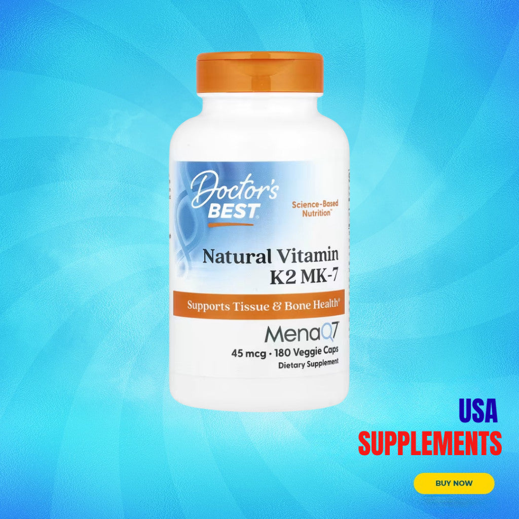 USA Supplements | Doctor's Best, Natural Vitamin K2 MK-7 ( Bone Health Support )