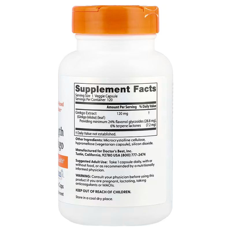 USA Supplements | Doctor's Best, Extra Strength Ginkgo ( Cognitive Support )