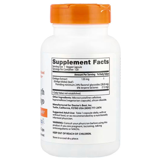 USA Supplements | Doctor's Best, Extra Strength Ginkgo ( Cognitive Support )