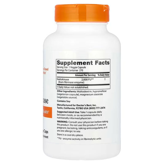 USA Supplements | Doctor's Best, Nattokinase ( Cardiovascular & Circulation Support )