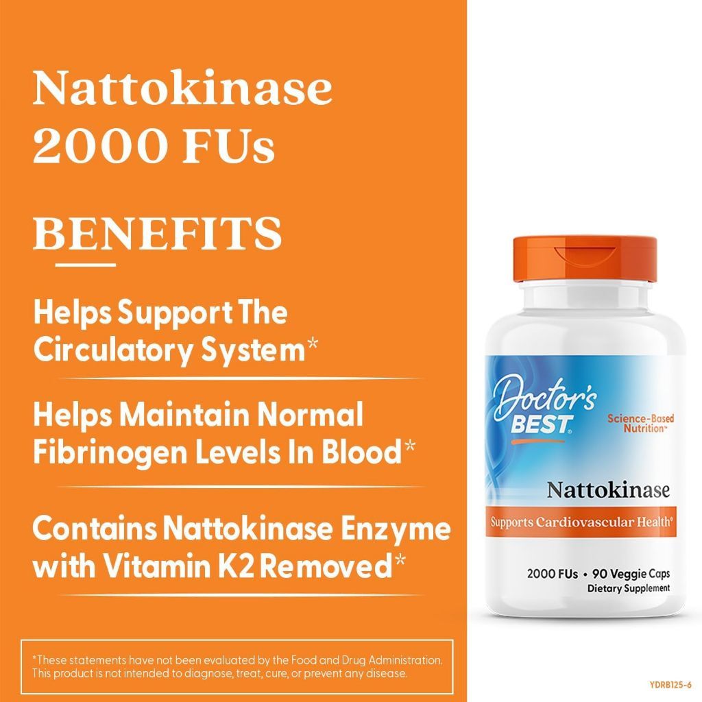 USA Supplements | Doctor's Best, Nattokinase ( Cardiovascular & Circulation Support )