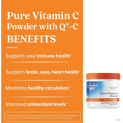 USA Supplements | Doctor's Best, Pure Vitamin C Powder ( Immune System Support )