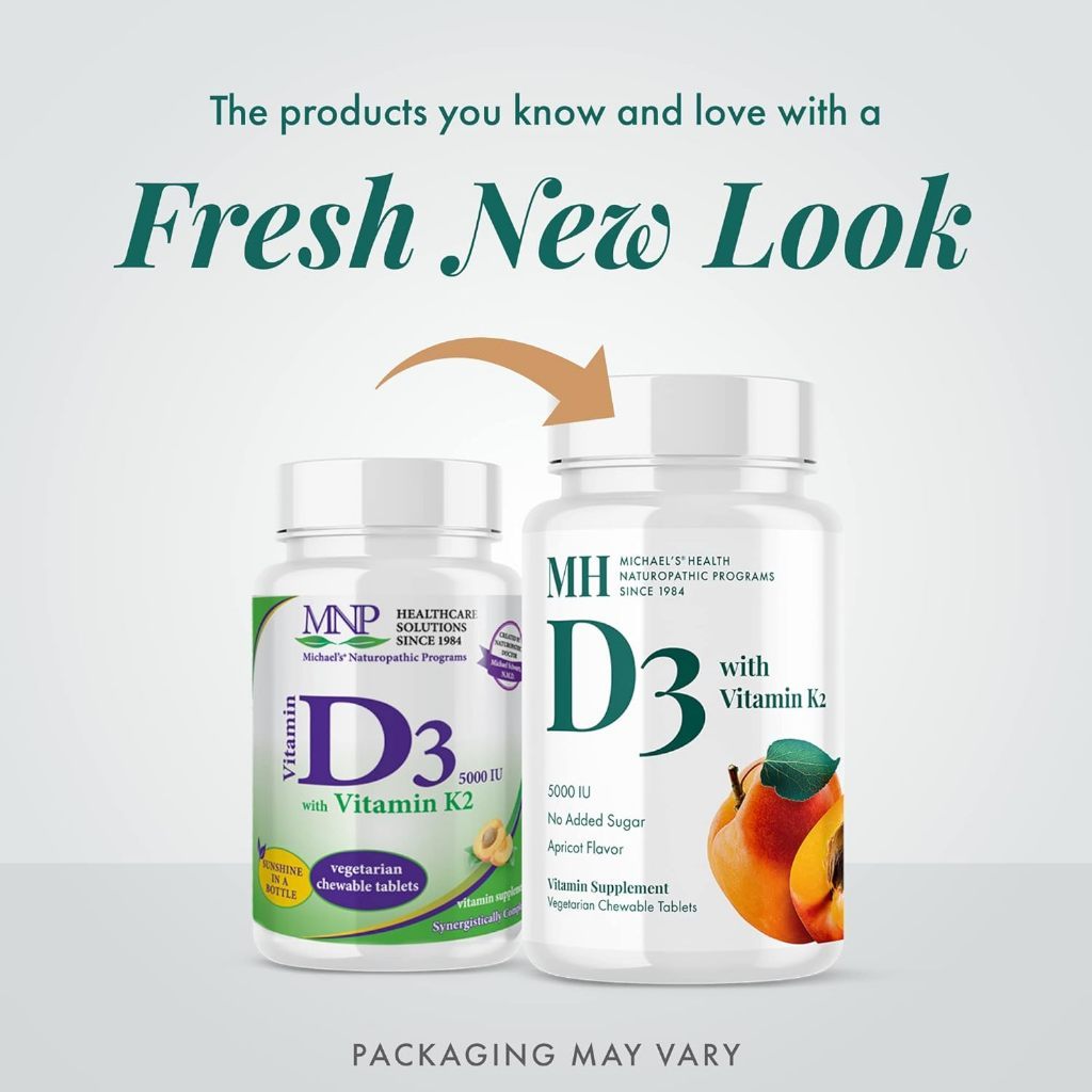 USA Supplements | Michael's Health, D3 with Vitamin K2, Apricot ( Bone Health & Immune Support )