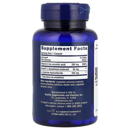 USA Supplements | Life Extension, Glutathione, Cysteine & C ( Antioxidant Protection )