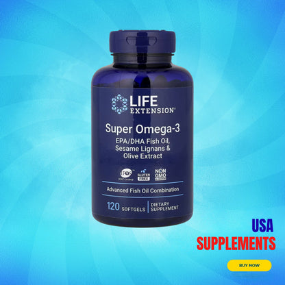 USA Supplements | Life Extension, Super Omega-3 ( Heart & Cardiovascular Health )