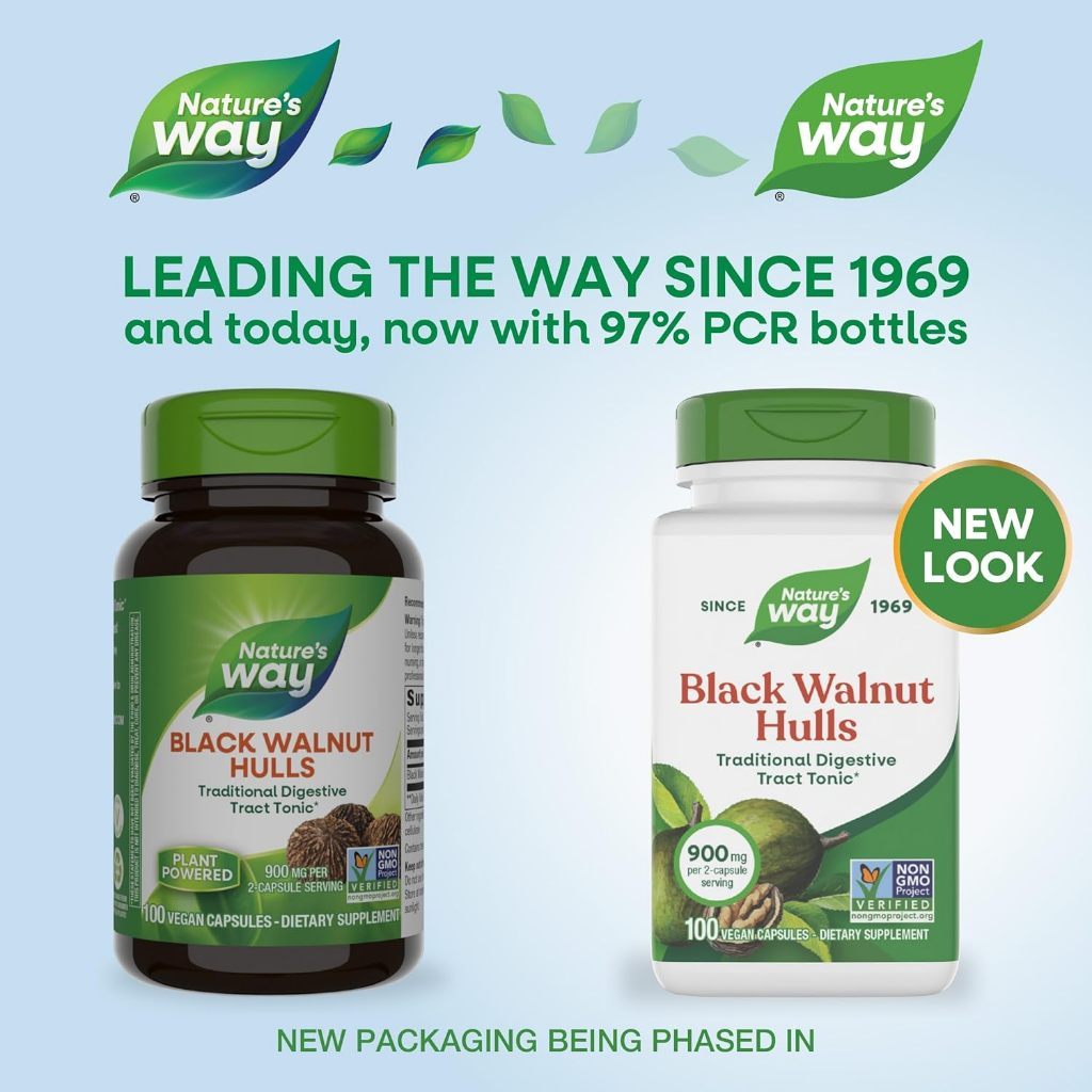 USA Supplements | Nature's Way, Black Walnut Hulls ( Digestive Health Support )