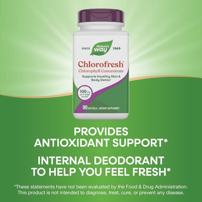 USA Supplements | Nature's Way, Chlorofresh, 90 Softgels ( Supports Detoxification )