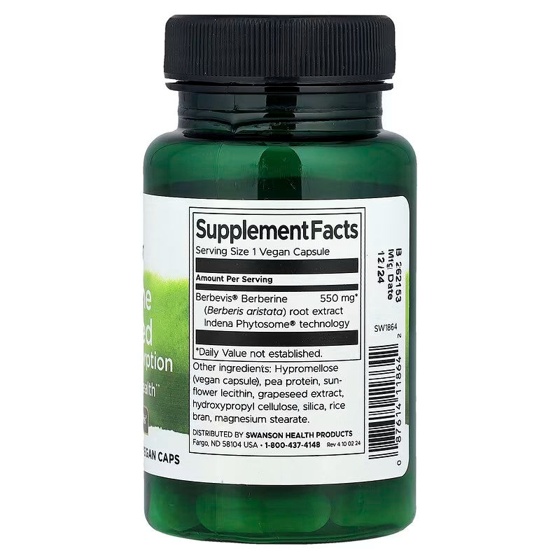 USA Supplements | Swanson, Berberine Advanced Enhanced Absorption ( Blood Sugar Support )