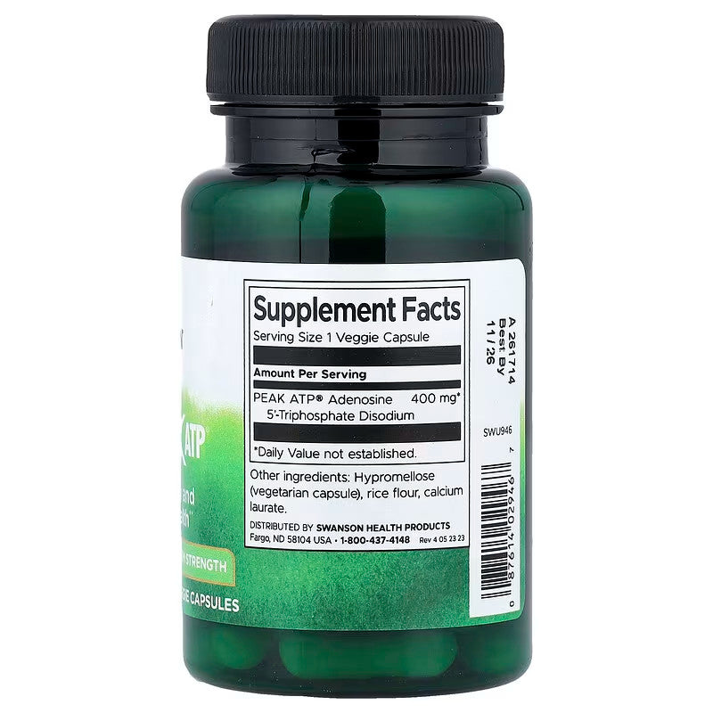 USA Supplements | Swanson, Peak ATP ( Energy & Circulation Support )