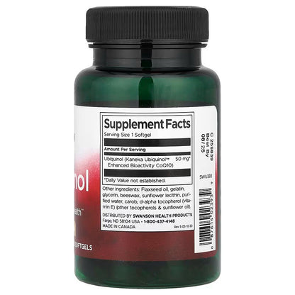 USA Supplements | Swanson, Ubiquinol, 50 mg, 60 Softgels ( Heart Health )