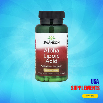 USA Supplements | Swanson, Alpha Lipoic Acid, 100 mg, 120 Capsules ( Antioxidant Support )