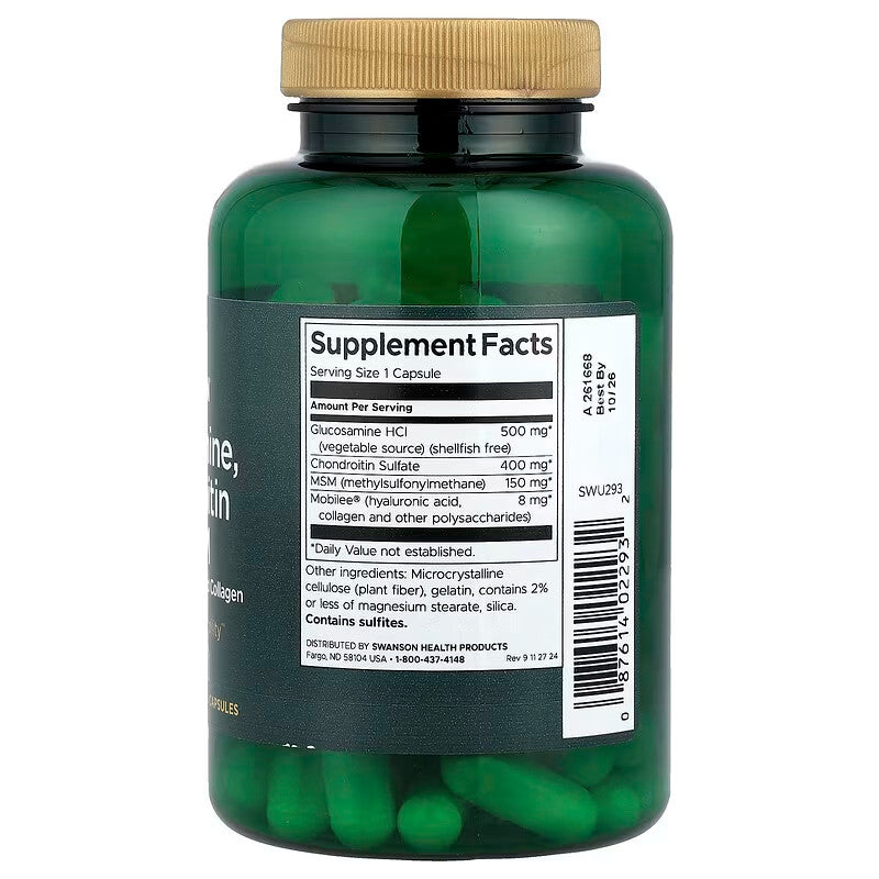 USA Supplements | Swanson, Glucosamine, Chondroitin & MSM ( Joint Health and Mobility )
