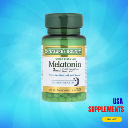 USA Supplements | Nature's Bounty, Melatonin ( Promotes Relaxation & Sleep )
