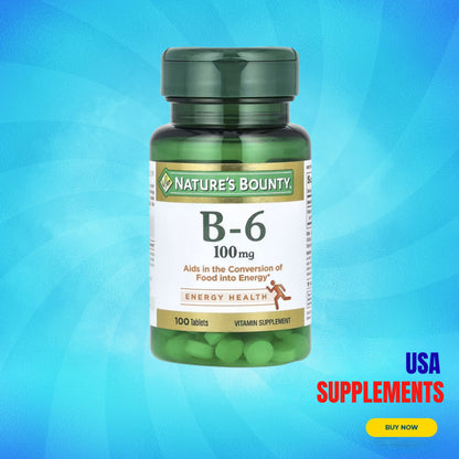 USA Supplements | Nature's Bounty, Vitamin B-6 ( Energy Metabolism )