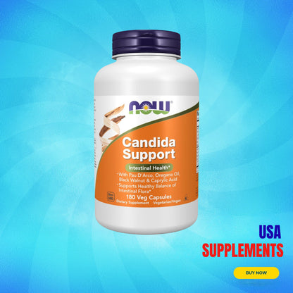 USA Supplements | NOW Foods, Candida Support, 180 Veg Capsules ( Intestinal Health )