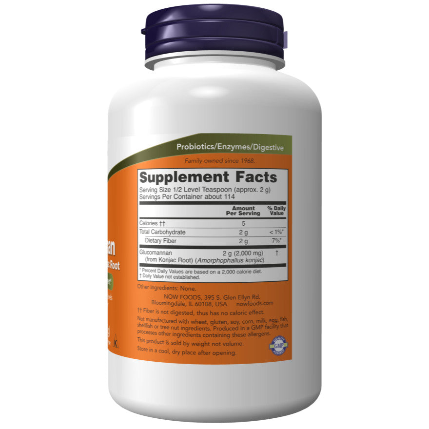 USA Supplements | NOW Foods, Glucomannan, Pure Powder, 8 oz ( Healthy Weight Management )