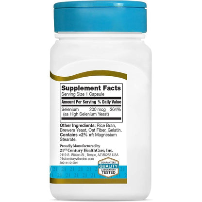 USA Supplements | 21st Century, Selenium ( Antioxidant Support )