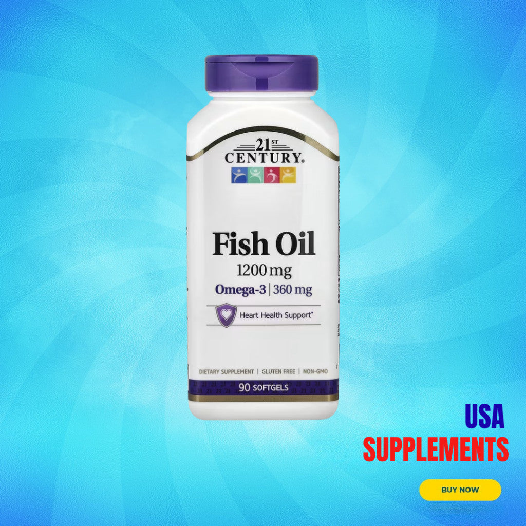 USA Supplements | 21st Century, Fish Oil ( Supports Cardiovascular Health )