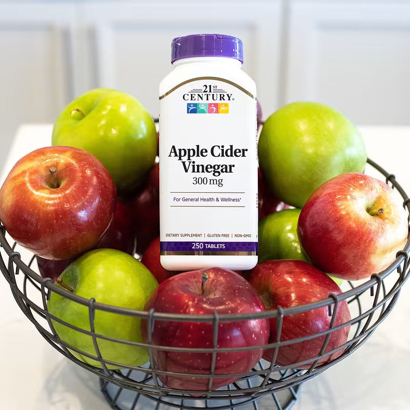USA Supplements | 21st Century, Apple Cider Vinegar, 300 mg, 250 Tablets ( healthy Metabolism )