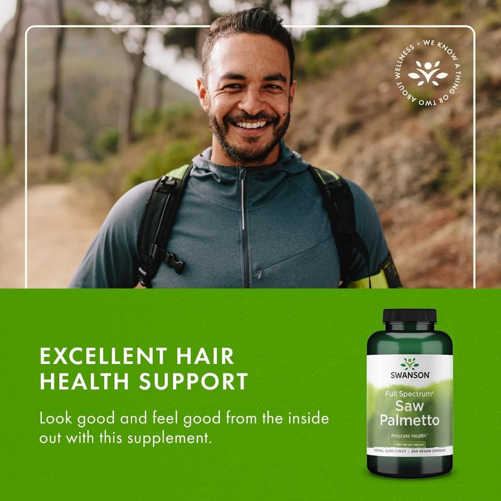 HealthilyYou | Swanson, Full Spectrum® Saw Palmetto, 540 mg, Vegan Capsules, Prostate Health
