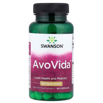 HealthilyYou | Swanson, AvoVida®, 100 mg, 300 mg, 60 Capsules Joint Health and Mobility