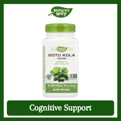 Nature's Way, Gotu Kola Herb ( Cognitive Support, Circulatory Health, Stress and Anxiety Relief )