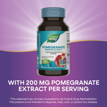 Nature's Way, Pomegranate Premium Extract ( Antioxidant Support & Cardiovascular Health )