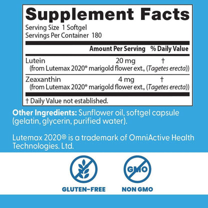 USA Supplements | Doctor's Best, Lutein, Lutemax 2020 ( Supports Eye Health )