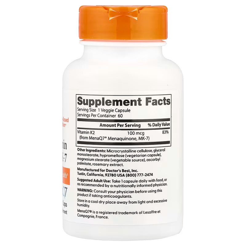 USA Supplements | Doctor's Best, Natural Vitamin K2 MK-7 ( Bone Health Support )