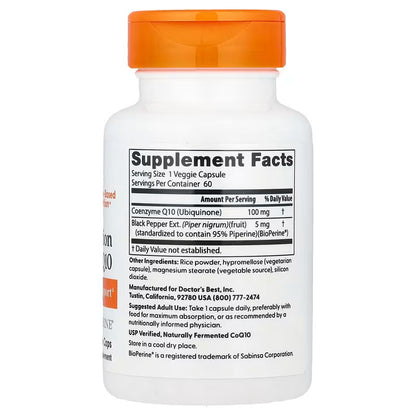 USA Supplements | Doctor's Best, High Absorption CoQ10, 100 mg, Veggie Caps ( Heart Health Support )