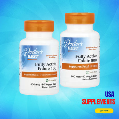 USA Supplements | Doctor's Best, Fully Active Folate ( Supports Healthy DNA & Cell Growth )
