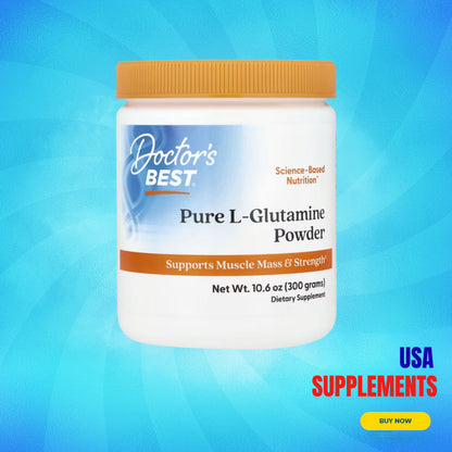 USA Supplements | Doctor's Best, Pure L-Glutamine Powder ( Muscle Recovery & Repair )
