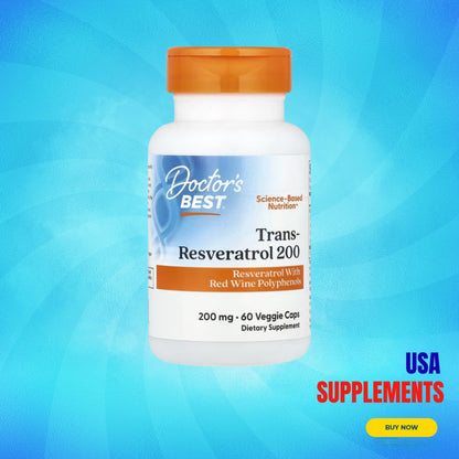 USA Supplements | Doctor's Best, Trans-Resveratrol ( Heart & Circulatory Support )