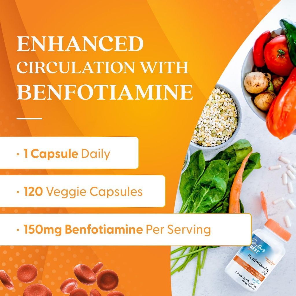USA Supplements | Doctor's Best, Benfotiamine ( Nerve Health Support )