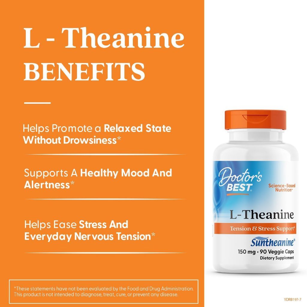 USA Supplements | Doctor's Best, L-Theanine ( Promotes Calm Relaxation )