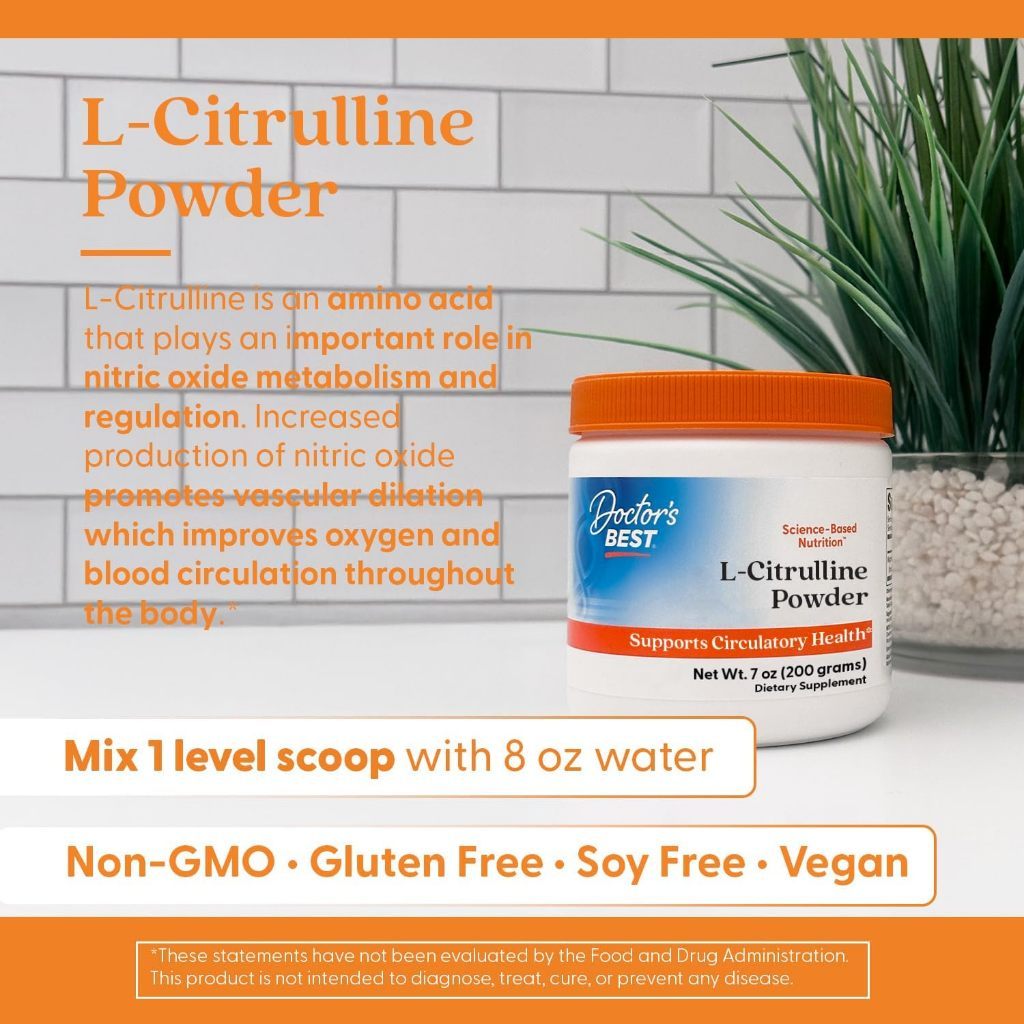 USA Supplements | Doctor's Best, L-Citrulline Powder ( Improves Blood Flow )