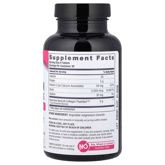 USA Supplements | NeoCell, Grassfed Collagen Peptides + Vitamin C & Biotin ( Supports Healthy Hair )
