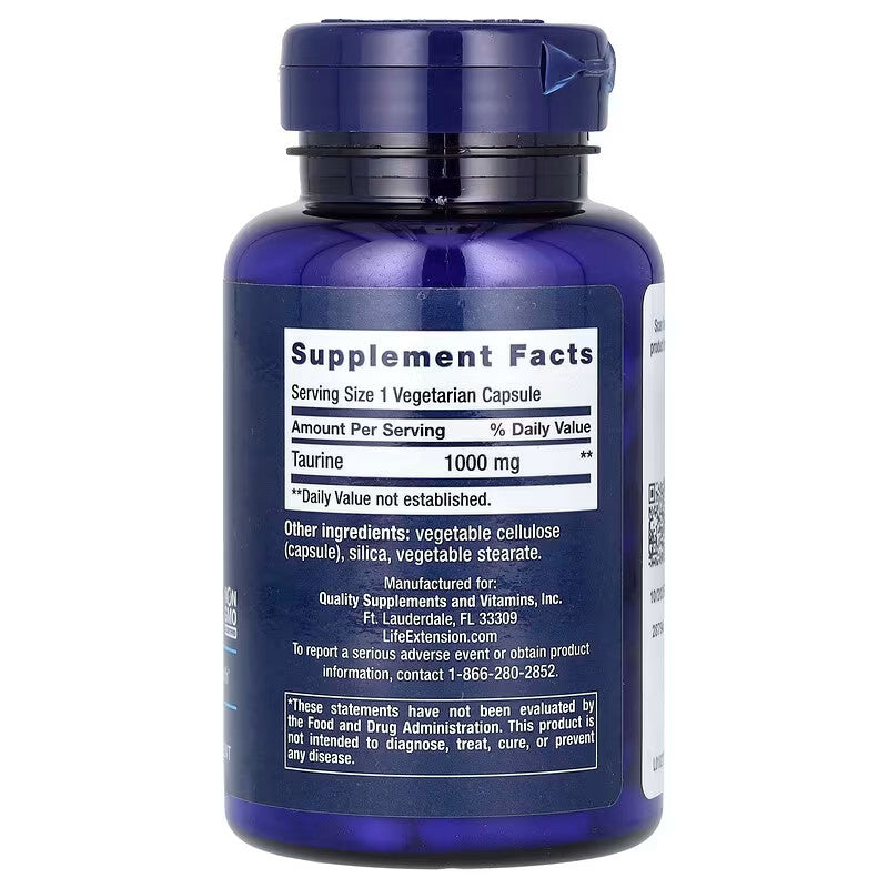 USA Supplements | Life Extension, Taurine, 1,000 mg ( Heart & Cardiovascular Support )