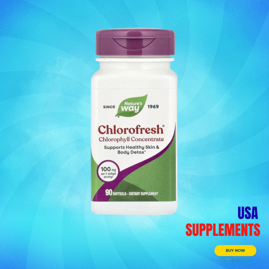USA Supplements | Nature's Way, Chlorofresh, 90 Softgels ( Supports Detoxification )