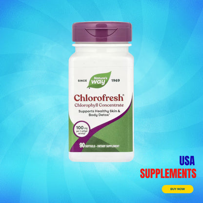 USA Supplements | Nature's Way, Chlorofresh, 90 Softgels ( Supports Detoxification )
