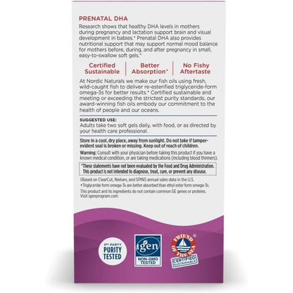 USA Supplements | Nordic Naturals, Prenatal DHA, Strawberry ( Babie's Brain Development )